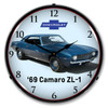 1969 Camaro ZL-1 LED Lighted Wall Clock 14 x 14 Inches