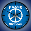 Peace Sign LED Lighted Wall Clock 14 x 14 Inches