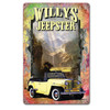 Willys Jeepster Metal Sign 12 x 18 Inches