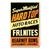 Super Modified Hard Top Kearney Bowl Metal Sign 12 x 18 Inches