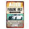 Audi Parking Only Metal Sign 12 x 18 Inches