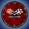 C3 Chevrolet Corvette LED Lighted Wall Clock 14 x 14 Inches