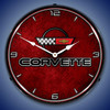 C4 Chevrolet Corvette LED Lighted Wall Clock 14 x 14 Inches