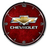 Chevrolet Bowtie LED Lighted Wall Clock 14 x 14 Inches 