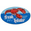 PEI Fresh Lobster Oval Metal Sign 24 x 14 Inches