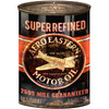 Aero Eastern Motor Oil Can Reproduction Gas Station Metal Sign 12 x 18 Inches