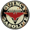 Vintage Quincy Gasoline Reproduction Round Metal Sign 24 x 24 Inches