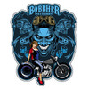 Bobbher Devil Bike Cut-Out Metal Sign 16 x 20 Inches