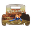 The Road Less Traveled Route 66 Laser Cut Out Metal Sign 12 x 9 Inches