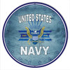 U.S. Navy Eagle Military Metal Sign 18 x 18 Inches