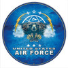 U.S. Air Force Militaryl Round Metal Sign 18 x 18 Inches