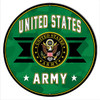 U.S. Army Military Eagle Round Metal Sign 18 x 18 Inches