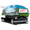 Chevy Black Heartbeat Cut-Out Garage Metal Sign 24 x 16.5 Inches