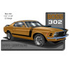 Mustang 1970 Series Gold Cut-Out Garage Metal Sign 24 x 13.5 Inches