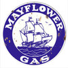 Mayflower Gas Vintage Reproduction Round Metal Sign 14 x 14 Inches