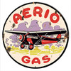 Aerio Gasoline Reproduction Motor Oil Round Metal Sign 14 x 14 Inches