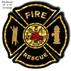 Fire Rescue Laser Cut Out Wall Art Metal Sign 14 x 14 Inches