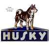 Husky Garage Shop Cut-Out Metal Sign 17.5 x 22.5 Inches