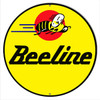 Beeline Motor Oil Reproduction Round Metal Sign 14 x 14 Inches