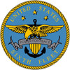 United States Sixth Fleet Military Round Metal Sign 14 x 14 Inches