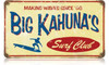 Retro Big Kahuna Metal Sign 14 x 8 Inches