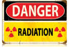 Retro Danger Radiation Metal Sign 18 x 12 Inches