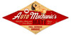 Vintage Auto Mechanic Diamond - Pin-Up Girl Metal Sign