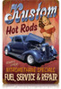 Vintage Kustom Hot Rods  - Pin-Up Girl Metal Sign   12 x 18 Inches