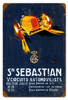 Retro Sn Sebastian Metal Sign 18 x 12 Inches