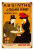 Vintage Absinthe Cafe Metal Sign 12 x 18 Inches