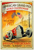 Retro American Grand Prix Metal Sign 24 x 36 Inches