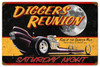 Retro Diggers Reunion Metal Sign 24 x 16 Inches