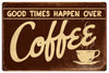 Retro Coffee Metal Sign Metal Sign 24 x 16 Inches