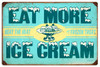 Retro Ice Cream Metal Sign 24 x 16 Inches