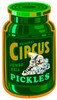 Vintage Circus Pickles Metal Sign 10 x 18 Inches