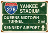 Yankee Stadium Metal Sign 22 x 16 Inches