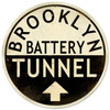 Retro Brooklyn Tunnel  Round Metal Sign 28 x 28 Inches