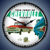 Retro  1959 Chevrolet Pickup Lighted Wall Clock 14 x 14 Inches