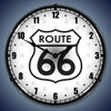 Retro  Route 66 Lighted Wall Clock 14 x 14 Inches