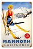Vintage Ski Mammoth Metal Sign   12 x 18 Inches