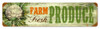 Vintage Fresh Produce Metal Sign 20 x 5 inches