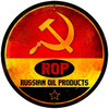 Retro ROP Gasoline Round Metal Sign 28 x 28 Inches