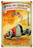 Retro American Grand Prix Metal Sign 16 x 24 Inches