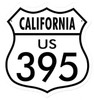 Retro California 395 Metal Sign 15 x 15 Inches