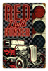 Retro Red Light Runner Metal Sign 12 x 18 Inches