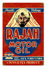 Vintage Rajah Motor Oil 12 x 18 inches Metal Sign