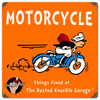 Vintage Kids Motorcycle Metal Sign 12 x 12 inches