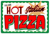 Retro Hot Italian Pizza Metal Sign 24 x 16  Inches