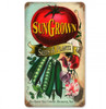 Vintage Sun Gown Seeds Metal Sign 8 x 14 Inches