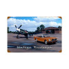 Retro Vintage Mustangs Metal Sign   Inches 18 x 12 Inches